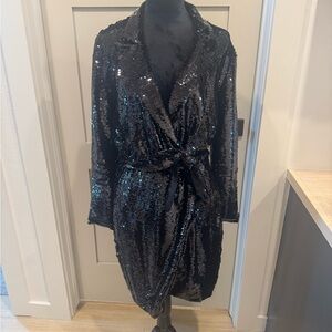 Marciano Black Sequin Dress